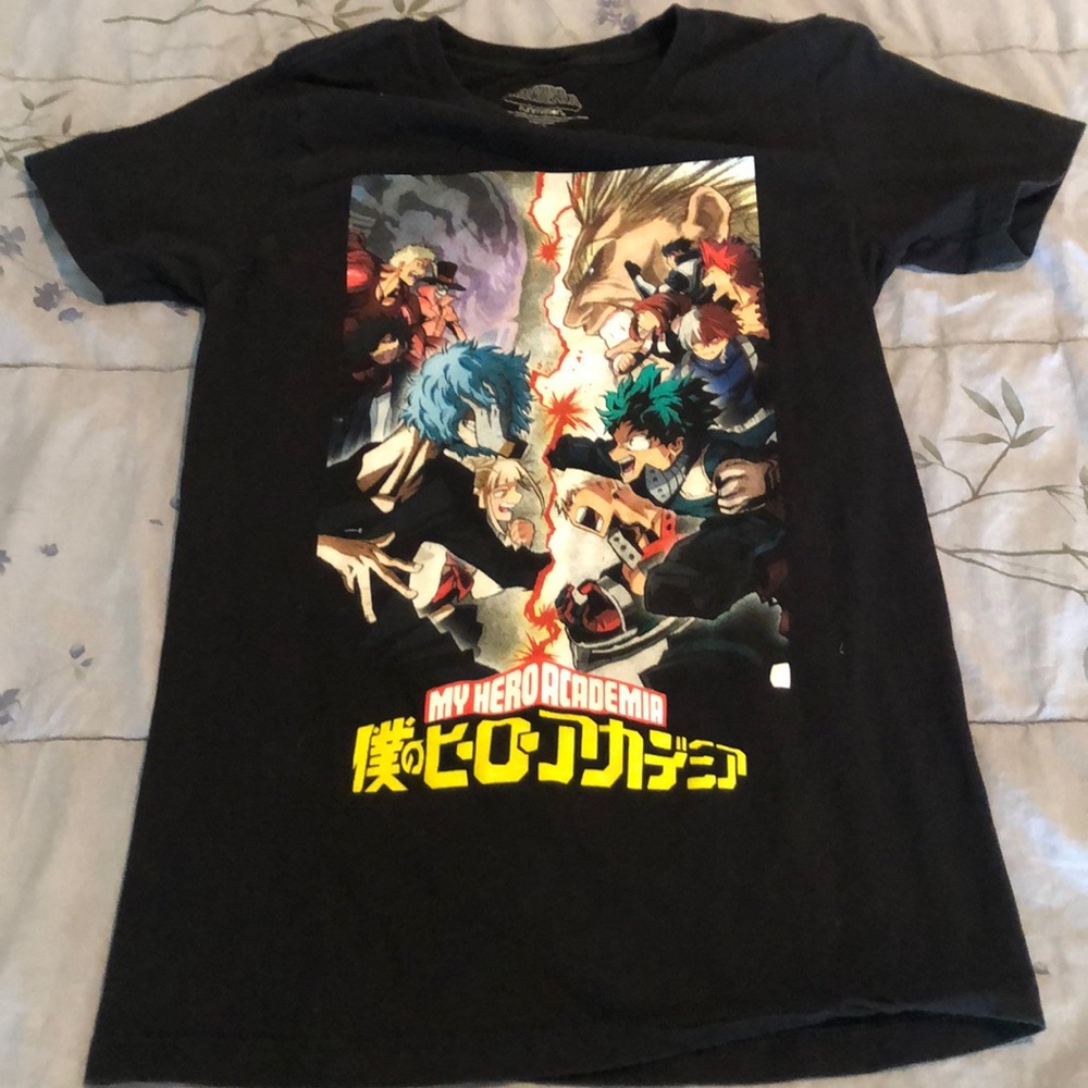 My Hero Academia black T-shirt